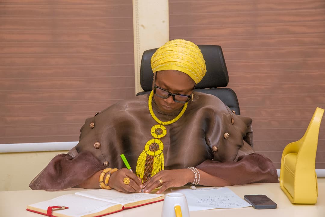 The council Chairman taking notes